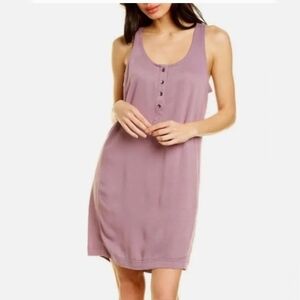 Splendid Sleeveless Shift Dress Mauve